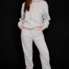 Sky Light Grey Fleece Back Jogging Trousers Sky Light Grey Fleece Back Jogging Trousers