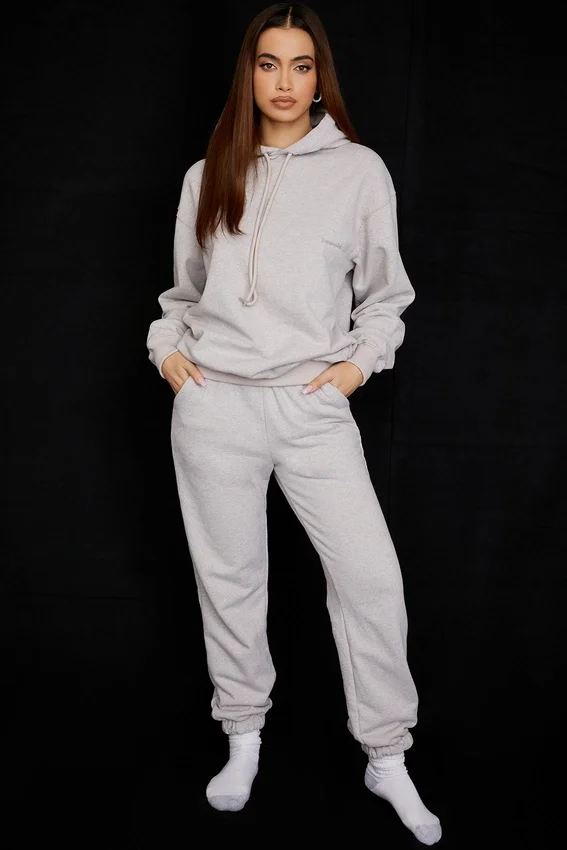 Sky Light Grey Fleece Back Jogging Trousers Sky Light Grey Fleece Back Jogging Trousers