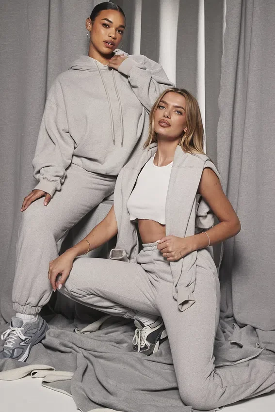 Sky Light Grey Fleece Back Jogging Trousers Sky Light Grey Fleece Back Jogging Trousers