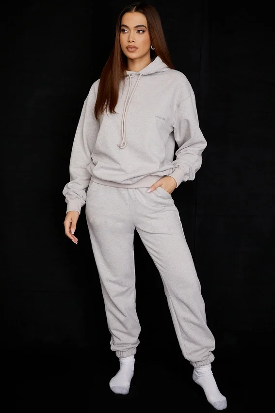 Sky Light Grey Fleece Back Jogging Trousers Sky Light Grey Fleece Back Jogging Trousers