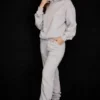 Sky Light Grey Fleece Back Jogging Trousers Sky Light Grey Fleece Back Jogging Trousers