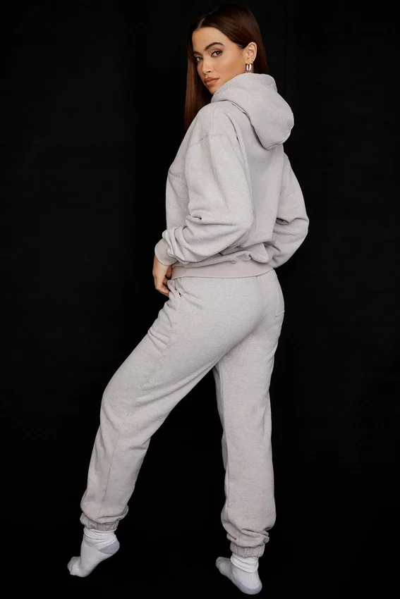 Sky Light Grey Fleece Back Jogging Trousers Sky Light Grey Fleece Back Jogging Trousers