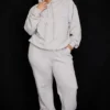 Sky Light Grey Fleece Back Jogging Trousers Sky Light Grey Fleece Back Jogging Trousers