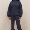 Sky Navy Fleece Back Jogging Trousers Sky Navy Fleece Back Jogging Trousers