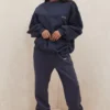 Sky Navy Fleece Back Jogging Trousers Sky Navy Fleece Back Jogging Trousers
