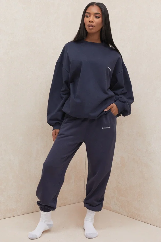 Sky Navy Fleece Back Jogging Trousers Sky Navy Fleece Back Jogging Trousers
