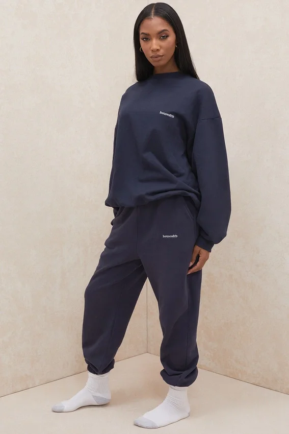 Sky Navy Fleece Back Jogging Trousers Sky Navy Fleece Back Jogging Trousers