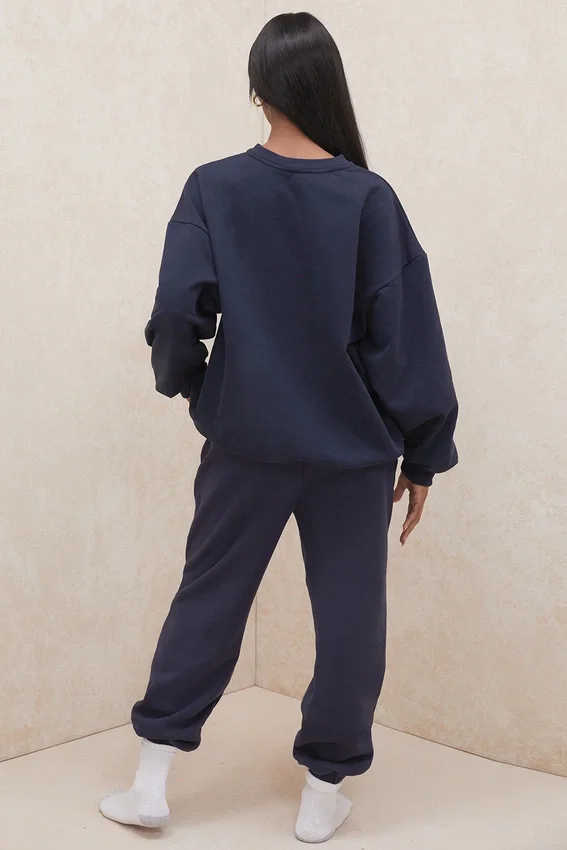 Sky Navy Fleece Back Jogging Trousers Sky Navy Fleece Back Jogging Trousers
