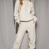Sky Oatmeal Fleece Back Jogging Trouser