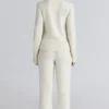 Skye Ivory Merino Wool Roll Neck Sweater Skye Ivory Merino Wool Roll Neck Sweater