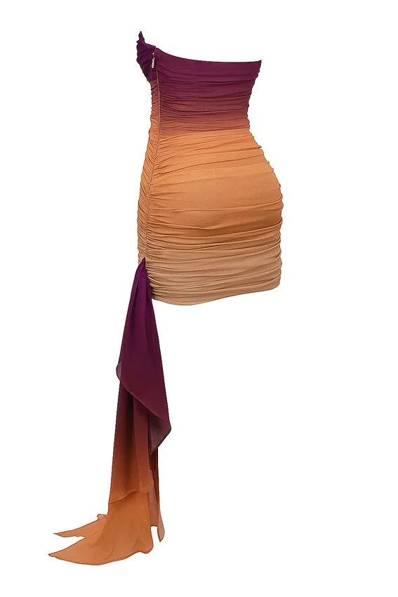 Sofie Ombre Mesh Strapless Mini Dress Sofie Ombre Mesh Strapless Mini Dress