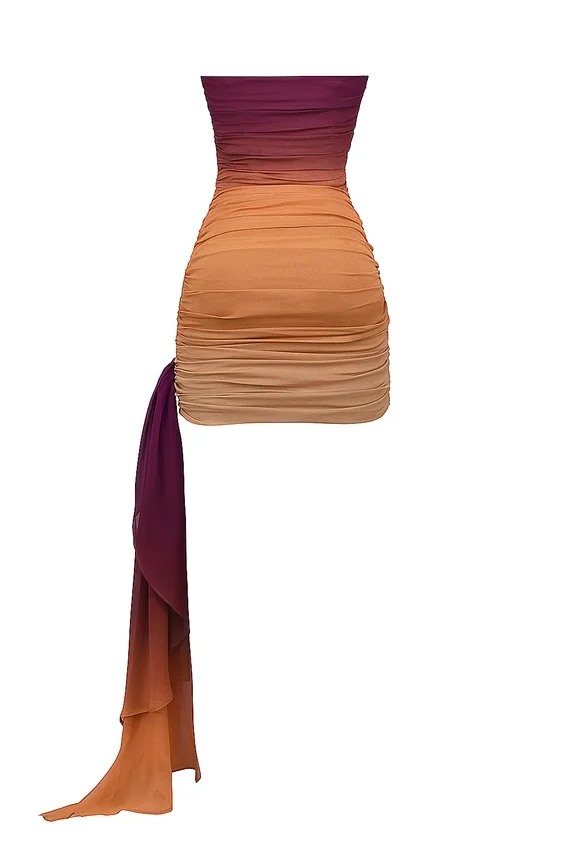 Sofie Ombre Mesh Strapless Mini Dress Sofie Ombre Mesh Strapless Mini Dress