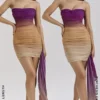 Sofie Ombre Mesh Strapless Mini Dress Sofie Ombre Mesh Strapless Mini Dress