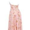 Solada English Vintage Rose Print Georgette Halter Sundress Solada English Vintage Rose Print Georgette Halter Sundress