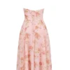 Solada English Vintage Rose Print Georgette Halter Sundress Solada English Vintage Rose Print Georgette Halter Sundress