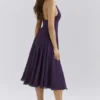 Solada Grape Georgette Halter Sundress Solada Grape Georgette Halter Sundress