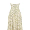 Solada Ivory Vintage Floral Print Georgette Halter Sundress Solada Ivory Vintage Floral Print Georgette Halter Sundress