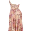 Solada Paisley Patchwork Print Georgette Halter Sundress Solada Paisley Patchwork Print Georgette Halter Sundress