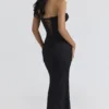 Solaine Black Lace Corset Maxi Dress Solaine Black Lace Corset Maxi Dress
