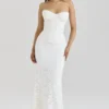 Solaine Ivory Lace Corset Maxi Dress Solaine Ivory Lace Corset Maxi Dress