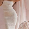 Solana Ivory Sequin Pleat Maxi Dress Solana Ivory Sequin Pleat Maxi Dress