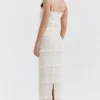 Solana Ivory Sequin Pleat Maxi Dress Solana Ivory Sequin Pleat Maxi Dress