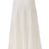 Solara Ivory Wool Mix Flared Midi Skirt Solara Ivory Wool Mix Flared Midi Skirt