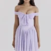 Soleil Orchid Off Shoulder Mini Dress Soleil Orchid Off Shoulder Mini Dress