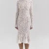 Sophia Vintage Ivory Lace Fitted Midi Dress Sophia Vintage Ivory Lace Fitted Midi Dress