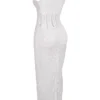 Sophina White Cotton Broderie Anglais Plunge Maxi Dress Sophina White Cotton Broderie Anglais Plunge Maxi Dress