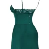 Soraya Forest Satin Slip Dress Soraya Forest Satin Slip Dress