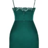 Soraya Forest Satin Slip Dress Soraya Forest Satin Slip Dress
