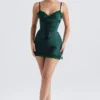 Soraya Forest Satin Slip Dress Soraya Forest Satin Slip Dress