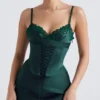 Soraya Forest Satin Slip Dress Soraya Forest Satin Slip Dress