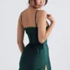 Soraya Forest Satin Slip Dress Soraya Forest Satin Slip Dress