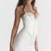 Soraya Ivory Satin Slip Dress Soraya Ivory Satin Slip Dress