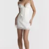 Soraya Ivory Satin Slip Dress Soraya Ivory Satin Slip Dress