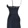 Soraya Navy Satin Slip Dress Soraya Navy Satin Slip Dress