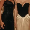 Sorcha Black & Champagne Corset Maxi Gown