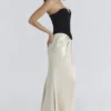 Sorcha Black & Champagne Corset Maxi Gown