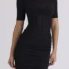 Sorrel Black Semi Sheer Midi Dress Sorrel Black Semi Sheer Midi Dress