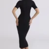 Sorrel Black Semi Sheer Midi Dress Sorrel Black Semi Sheer Midi Dress