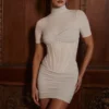 Sorrel Cafe Au Lait Semi Sheer Mini Dress Sorrel Cafe Au Lait Semi Sheer Mini Dress