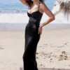 Stefania Black Corset Maxi Dress Stefania Black Corset Maxi Dress