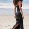 Stefania Black Corset Maxi Dress Stefania Black Corset Maxi Dress