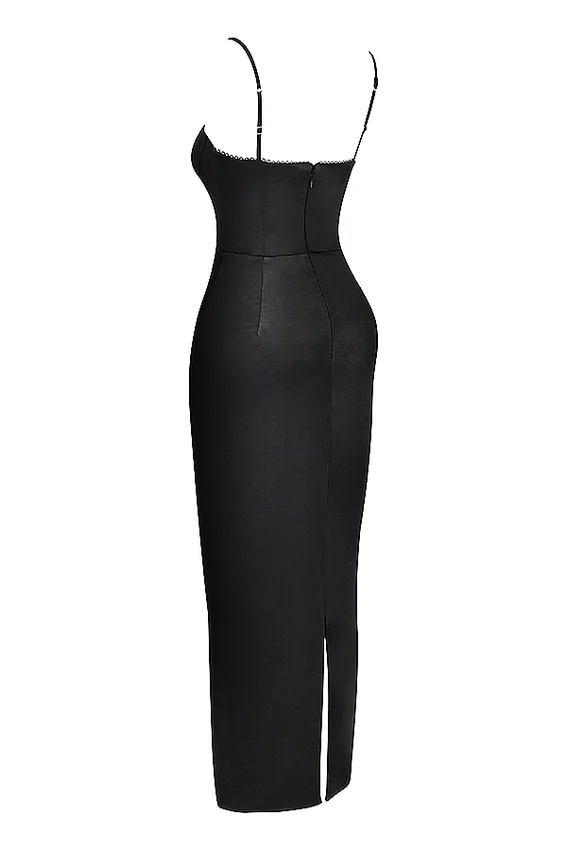 Stefania Black Corset Maxi Dress Stefania Black Corset Maxi Dress