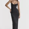 Stefania Black Corset Maxi Dress Stefania Black Corset Maxi Dress