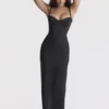 Stefania Black Corset Maxi Dress Stefania Black Corset Maxi Dress