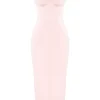 Stefania Soft Peach Corset Maxi Dress Stefania Soft Peach Corset Maxi Dress