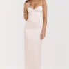 Stefania Soft Peach Corset Maxi Dress Stefania Soft Peach Corset Maxi Dress